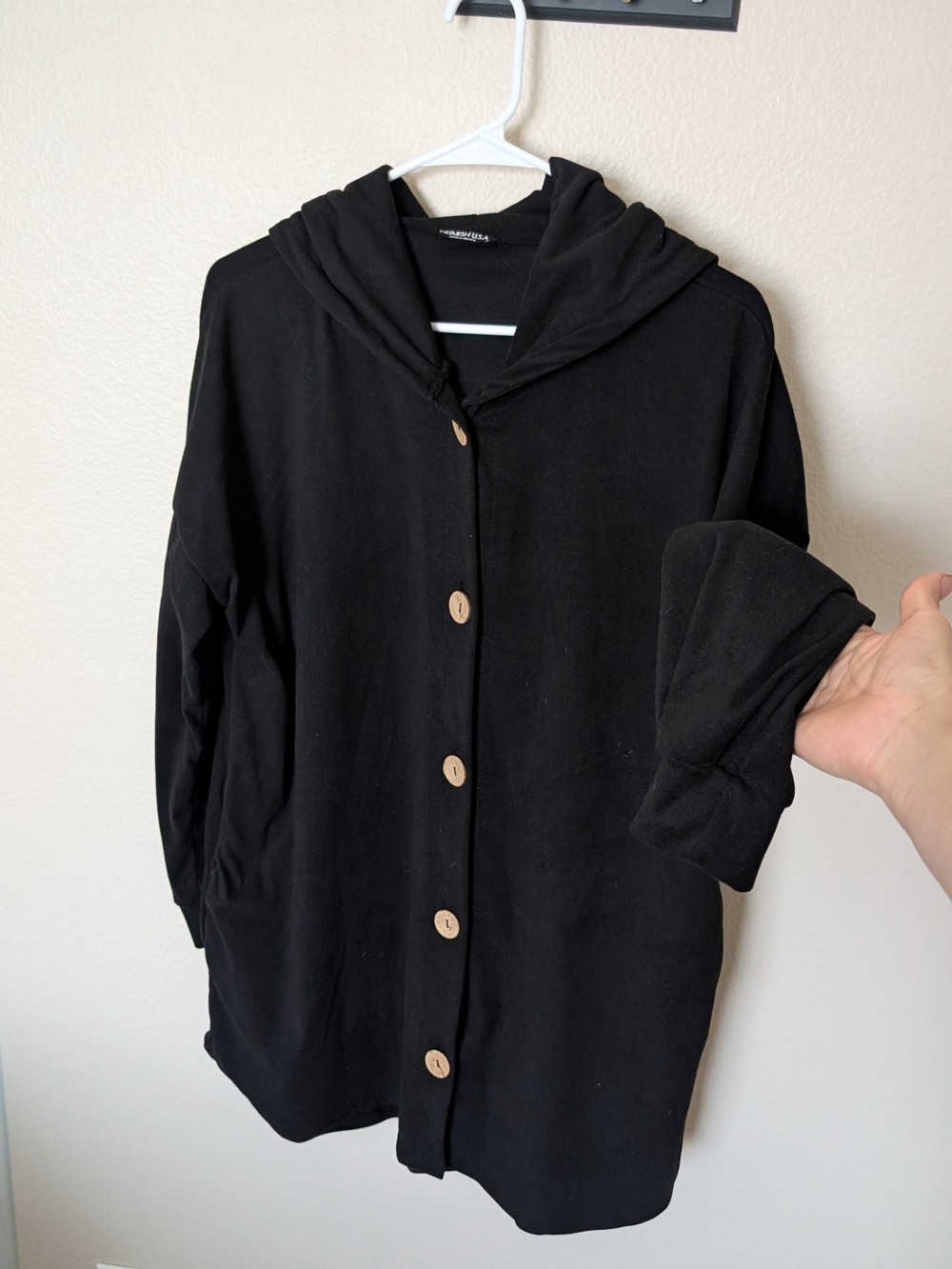HEIMISH USA Soft Black Hooded Jacket